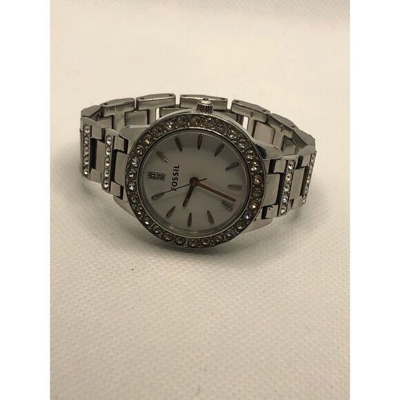 Fossil FS2362 Women's Stainless Steel Analog White Dial Quartz Wrist Watch HO312 - Picture 5 of 9